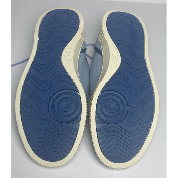 KIZIK Brooklyn Canvas and Suede lace up Sneakers Women's 9.5 Chambray Sky /Blue - Picture 9 of 10